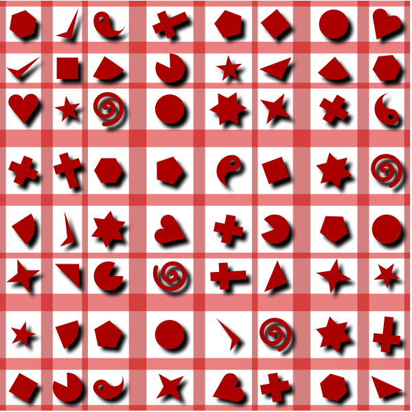 SVG Red shapes wallpaper