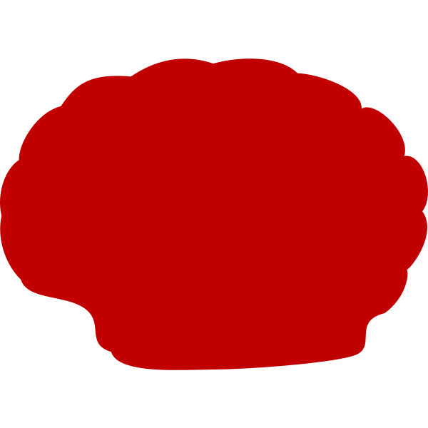 SVG Red shell silhouette