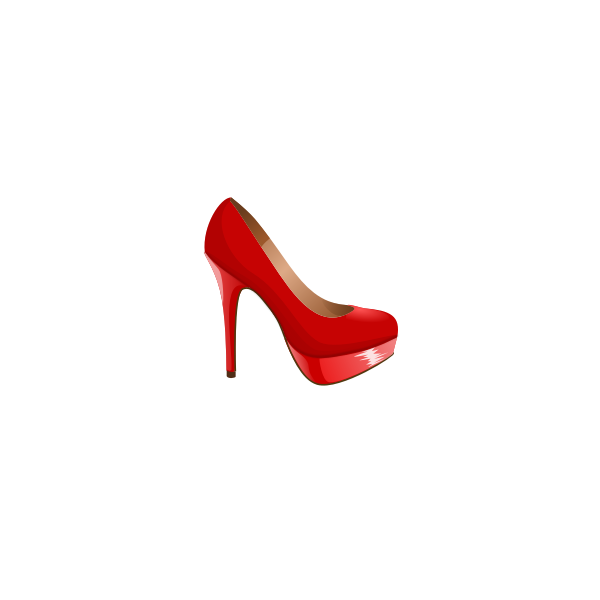 SVG Red shoes vector image