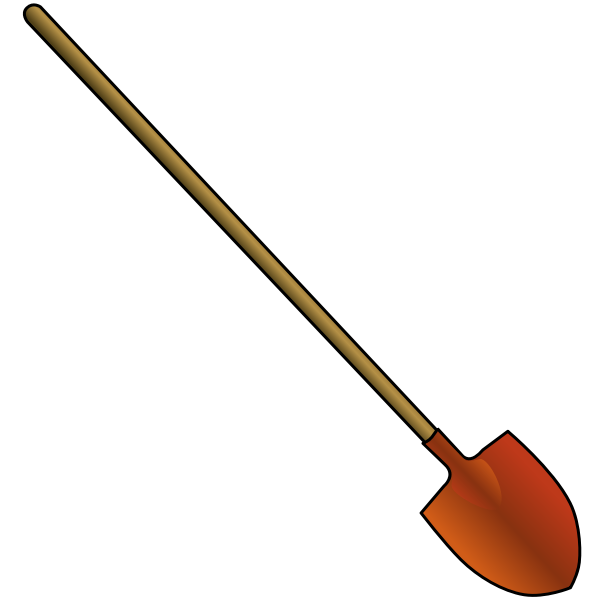SVG Red shovel