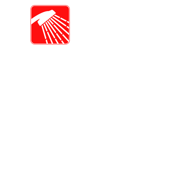SVG Red shower icon