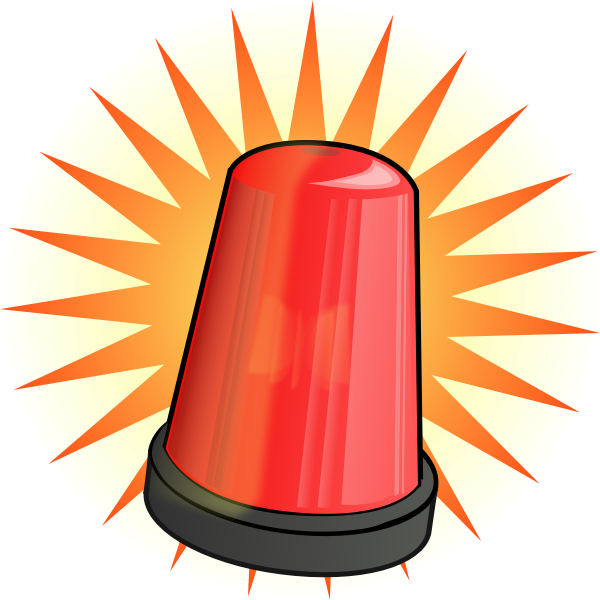 SVG Red signal light vector image