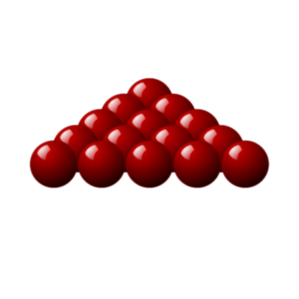 SVG Red snooker balls