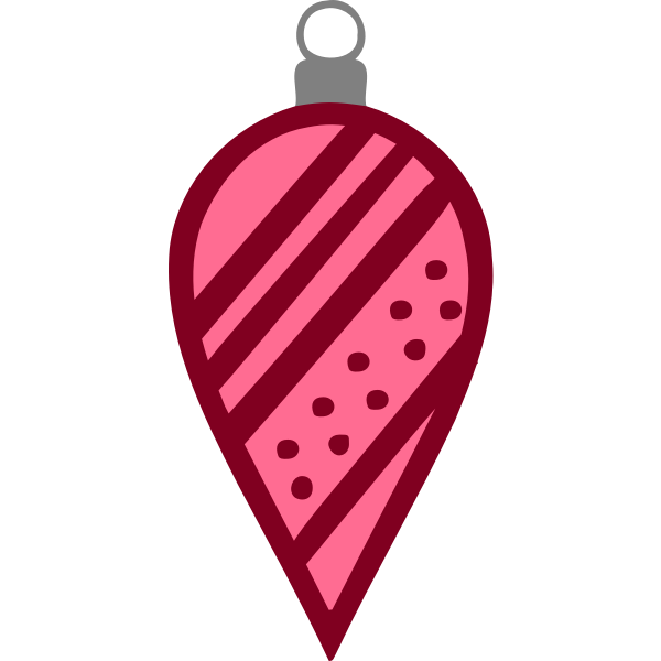 SVG Red spiky bauble