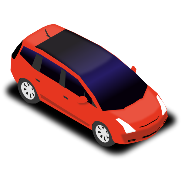 SVG Red sports car