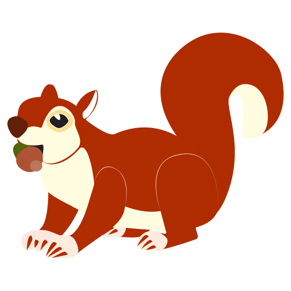 SVG Red squirrel