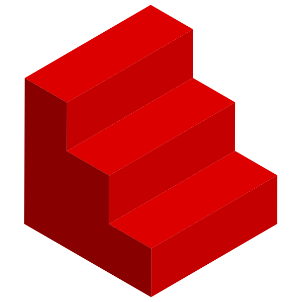 SVG Red stairs