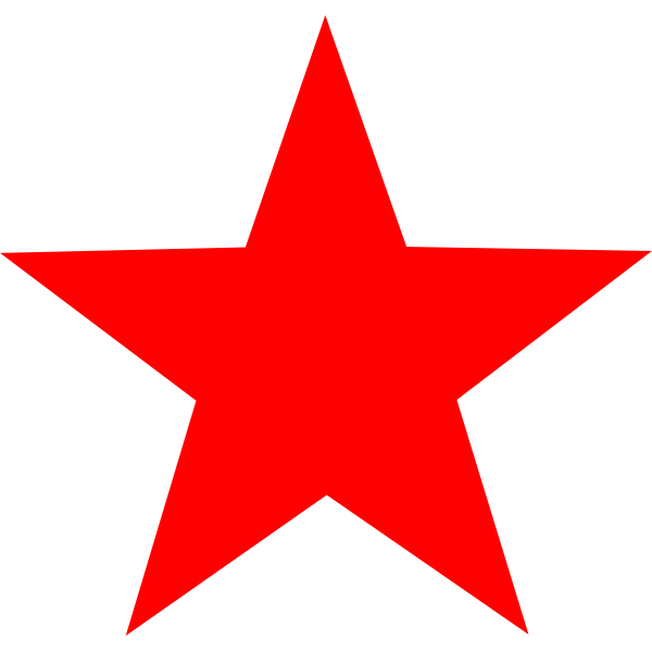 SVG Red star