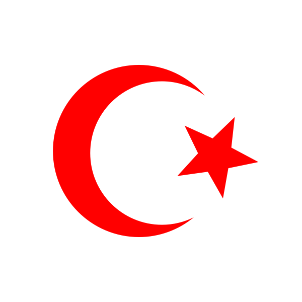 SVG Red star and crescent