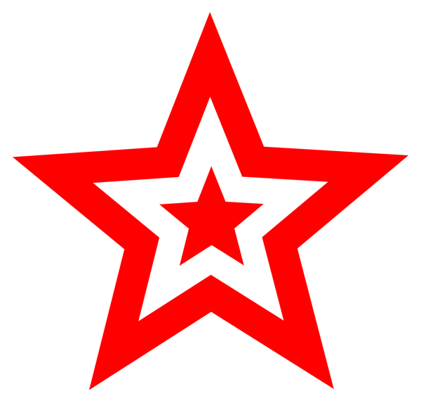 SVG Red star in star