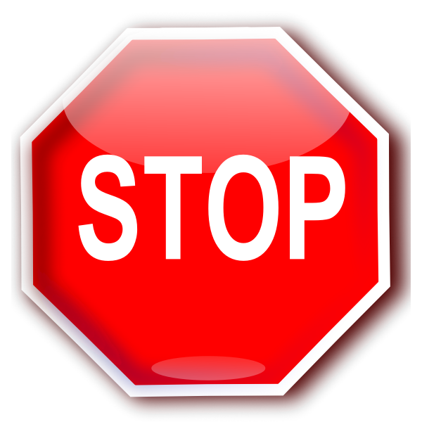 SVG Red STOP sign graphics vector image