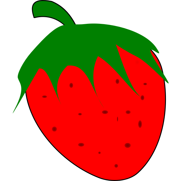 SVG Red strawberry