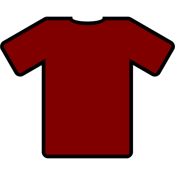 SVG Red t-shirt vector graphics