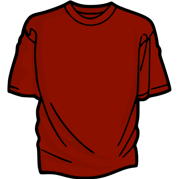 SVG Red t-shirt vector graphics