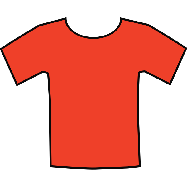 SVG Red t-shirt vector image