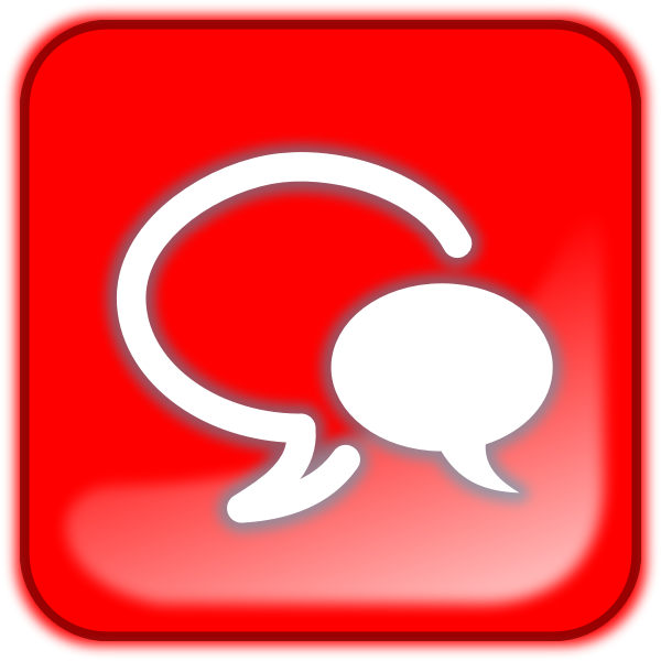 SVG Red talking symbol