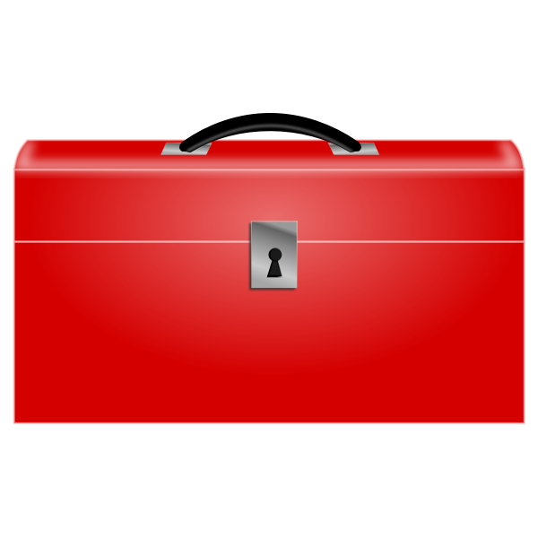 SVG Red toolbox vector image
