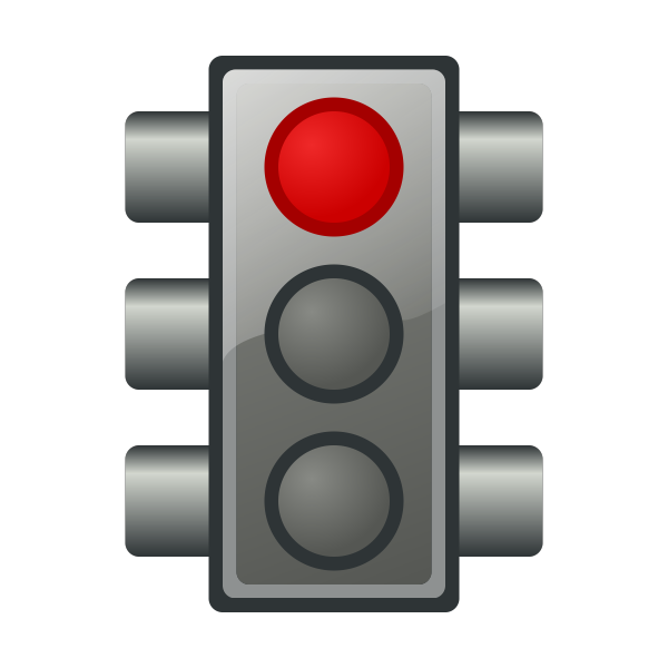 SVG Red traffic light