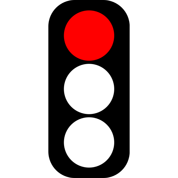 SVG Red traffic light indicator