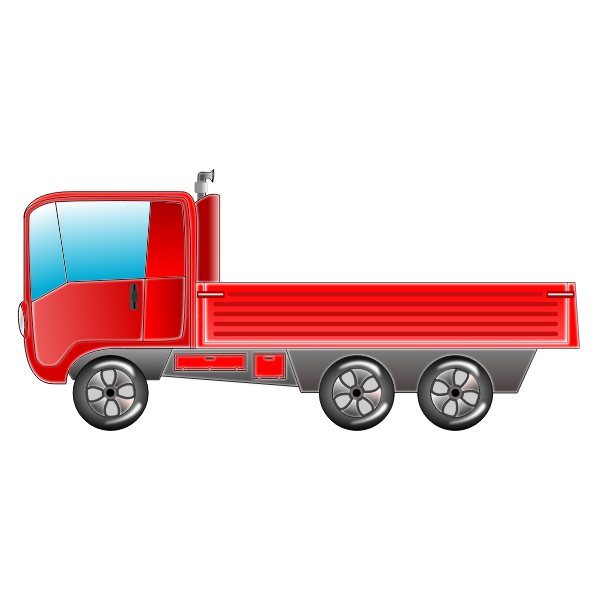 SVG Red truck vector image