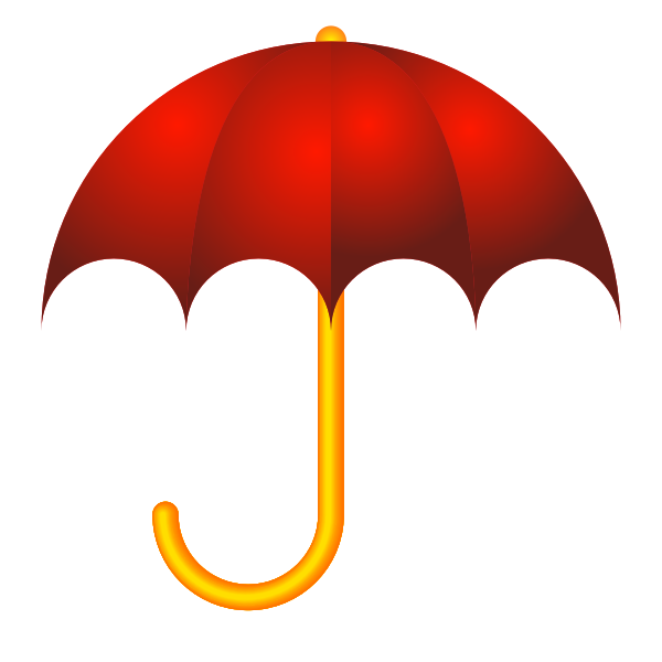 SVG Red umbrella vector image