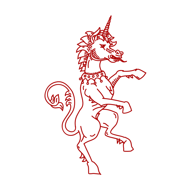 SVG Red unicorn