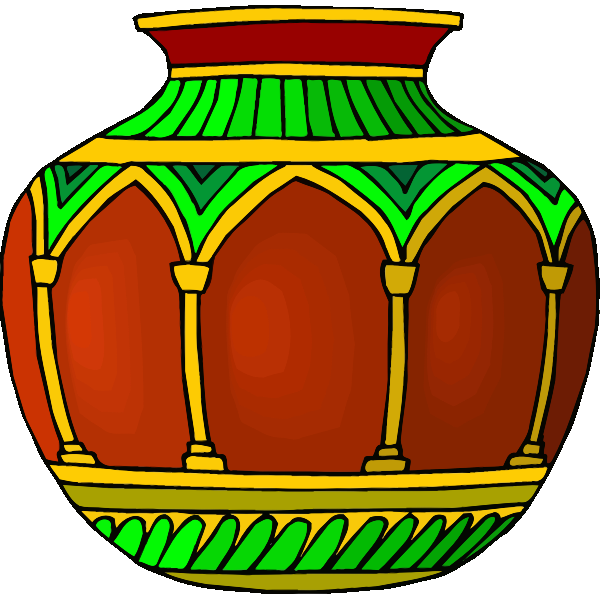 SVG Red vase