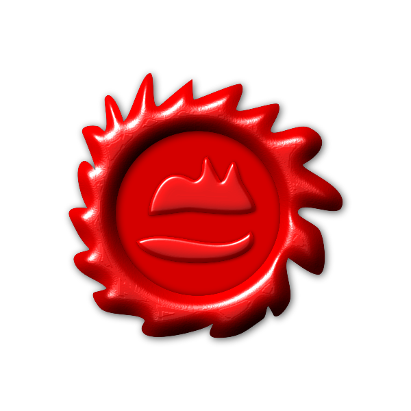 SVG Red-waxed seal