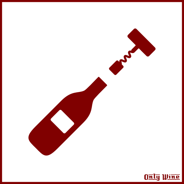 SVG Red wine bottle image