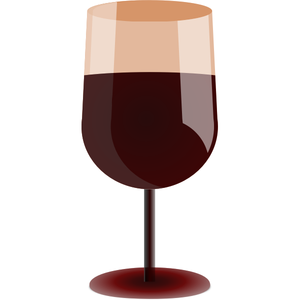 SVG Red wine glass