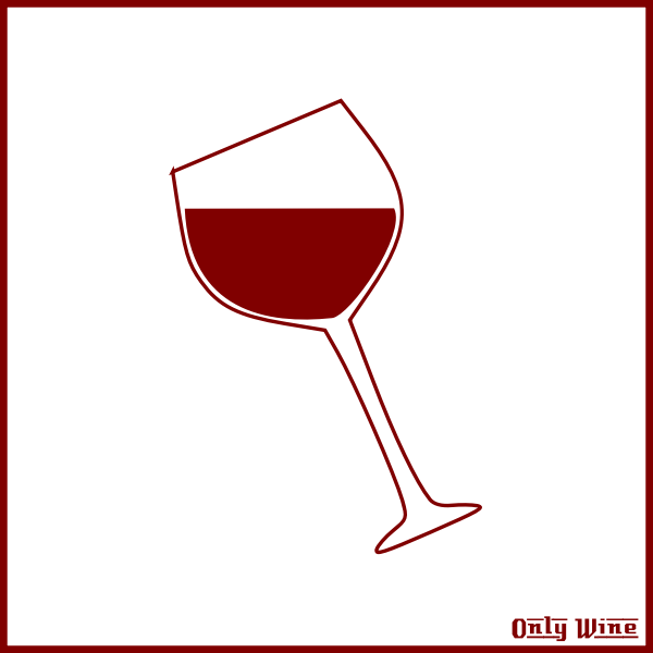 SVG Red wine glass image