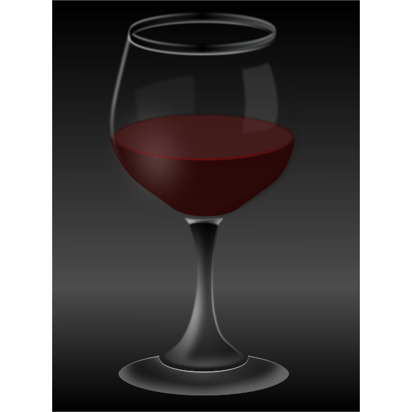 SVG Red wine glass vector graphics
