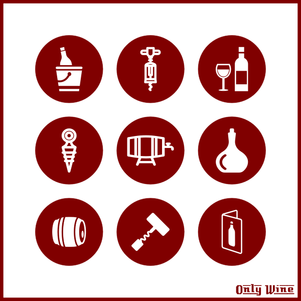 SVG Red wine objects