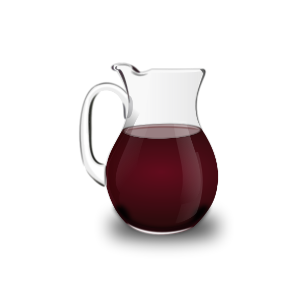 SVG Red wine pitcher