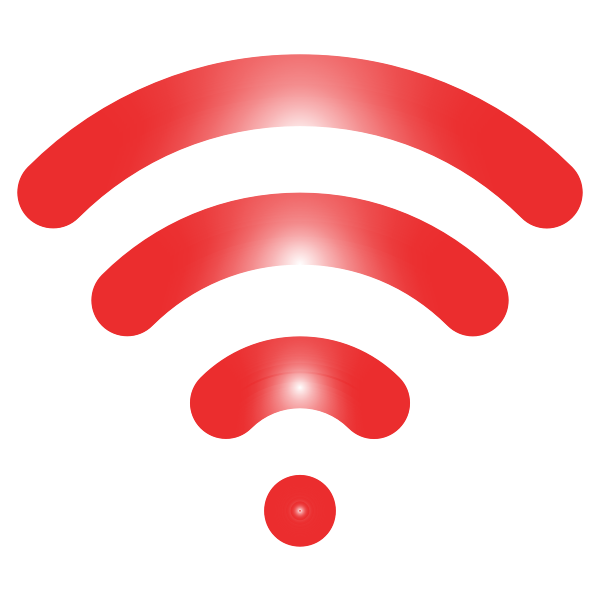 SVG Red wireless signal