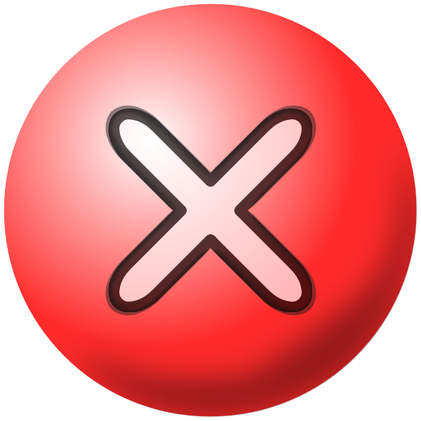 SVG Red X Icon
