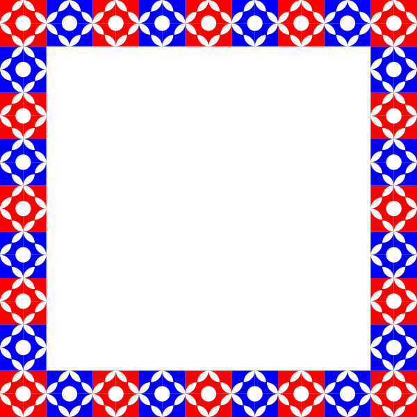SVG RedBlue Frame