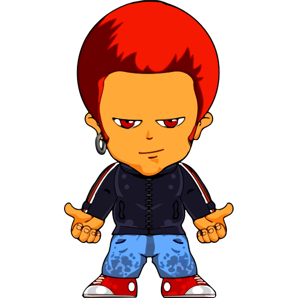 SVG Redhead man