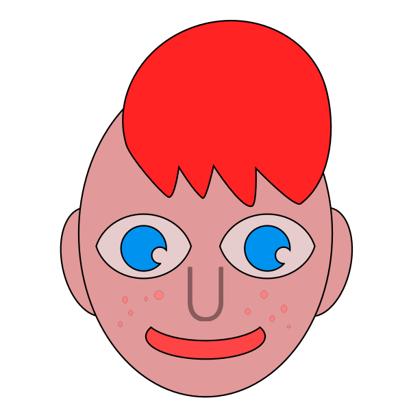 SVG Redhead punk