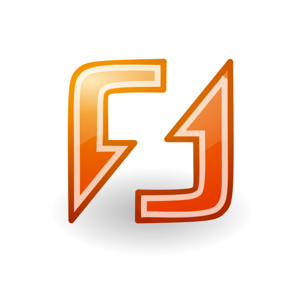 SVG Redo Orange Button Tango Style