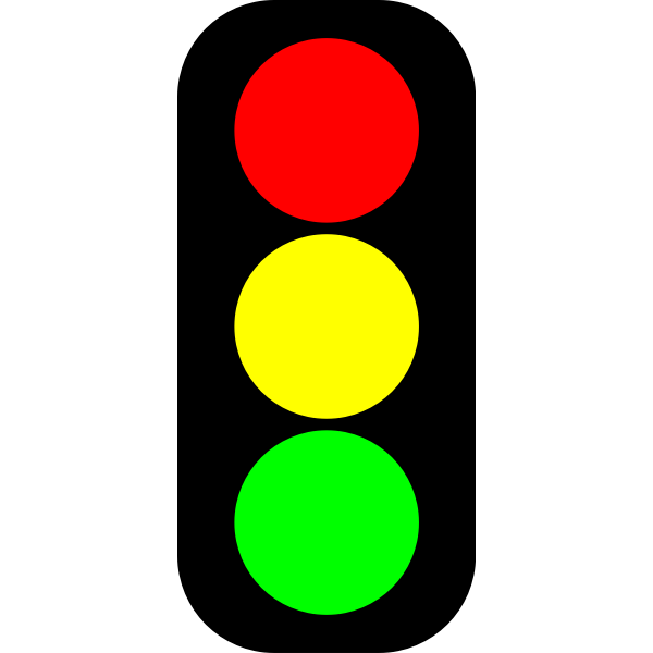 SVG RedYellowGreen traffic light indicator