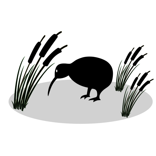 SVG Reed bird vector clip art
