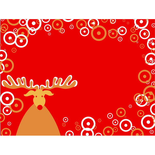 SVG Reindeer Christmas card
