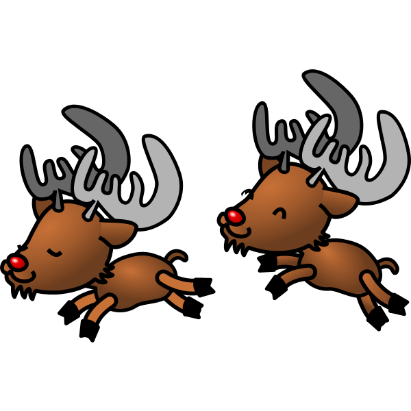 SVG Reindeer vector cartoon