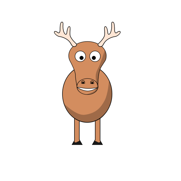 SVG Reindeer vector image