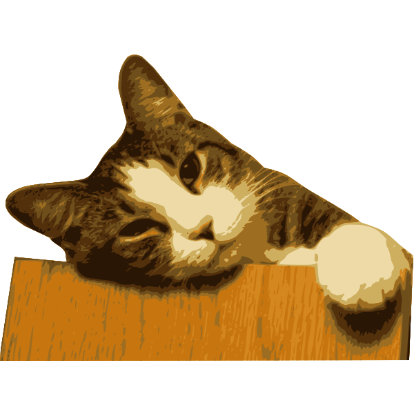 SVG Relaxed cat bg removed