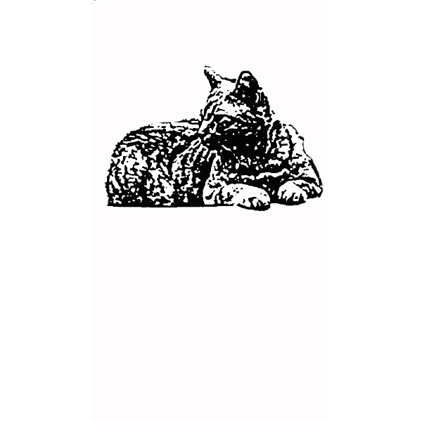 SVG Relaxing cat
