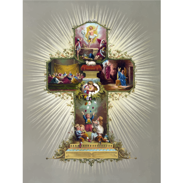 SVG Religious Easter cross