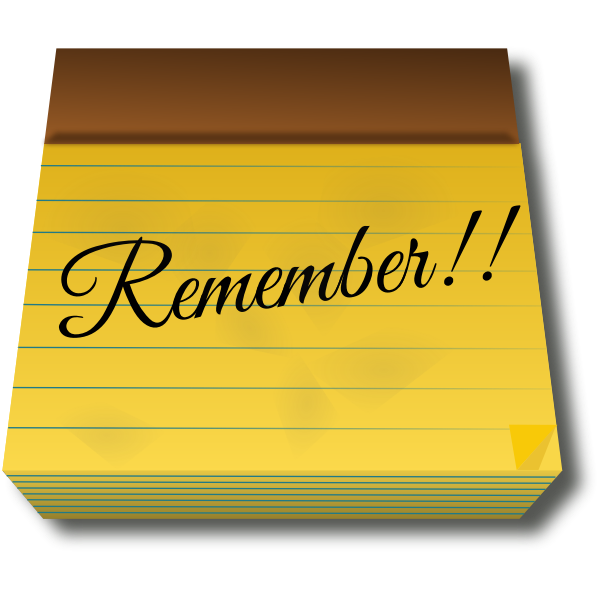 SVG Remember post-it
