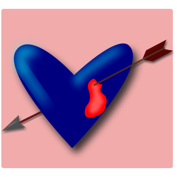 SVG remixed pierced heart
